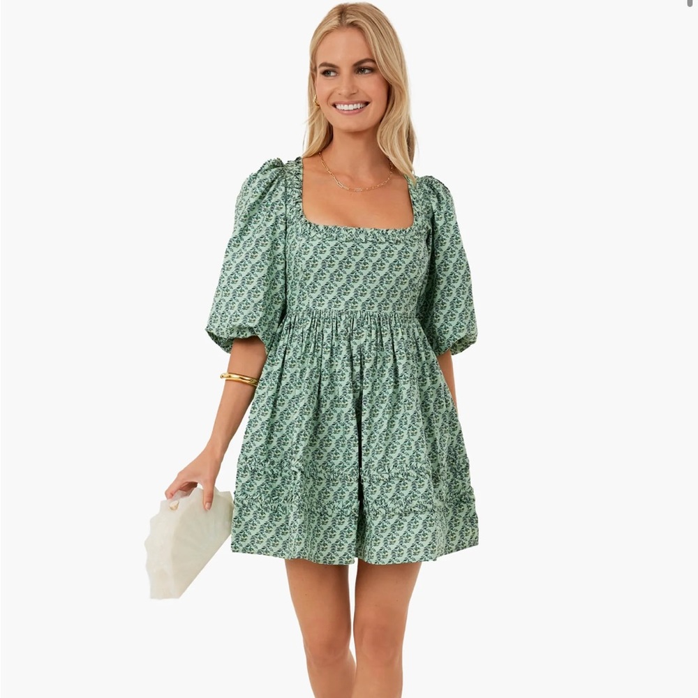 RHODE | Jawahar Garden Mint Mini Daya Dress